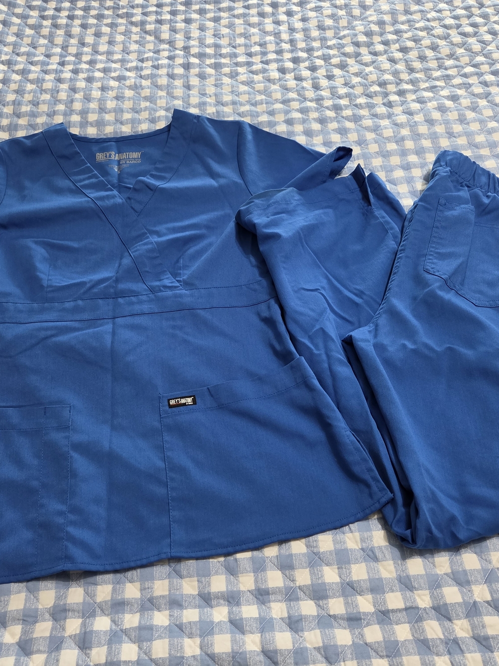 Grey's Anatomy Women's Scrub Set in Royal Blue